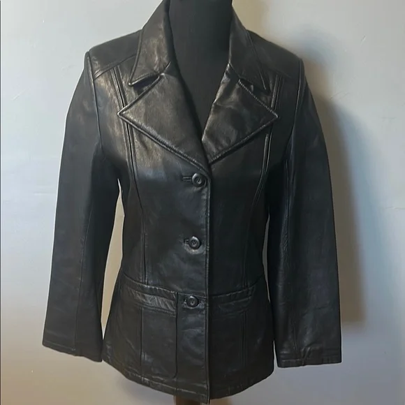 Wilson’s Leather Blazer Style Jacket - Picture 1 of 5